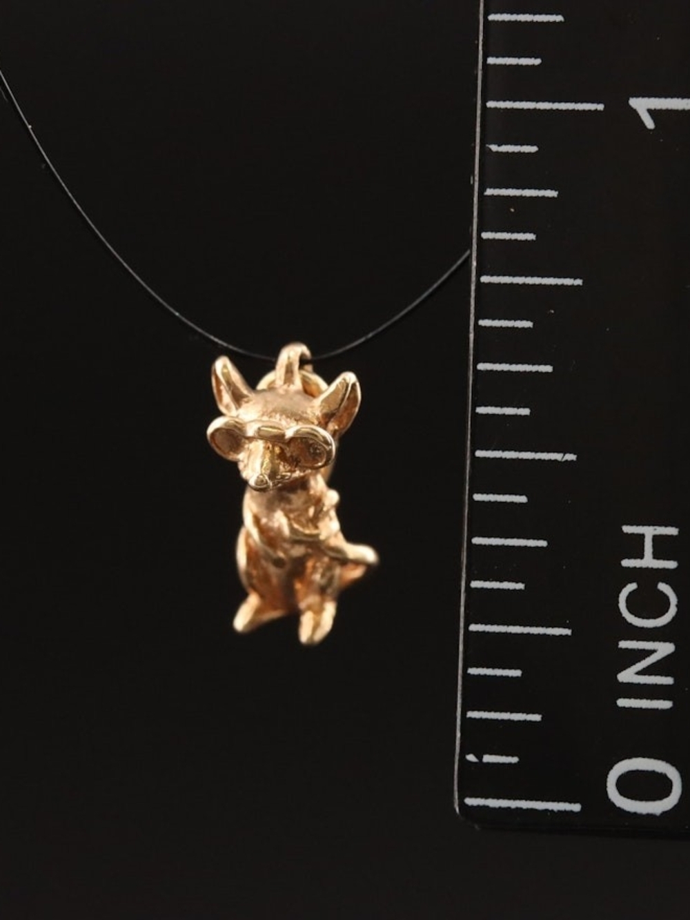 14k Blind Mouse Charm - Picture 3 of 6